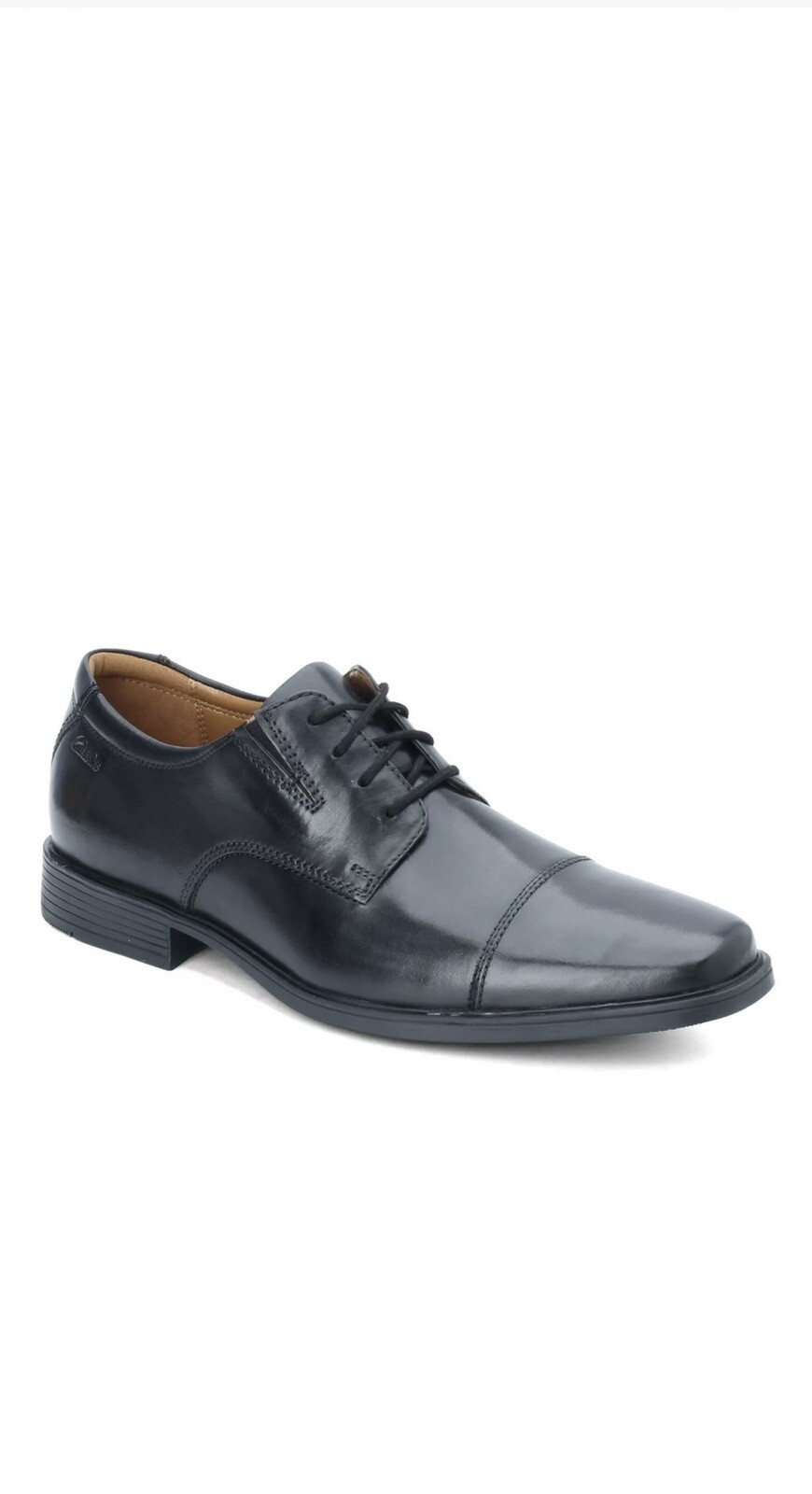 Men's Clarks, Tilden Cap Oxford, Black 